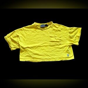 90’s Boss Yellow Crewneck Crop Tee
